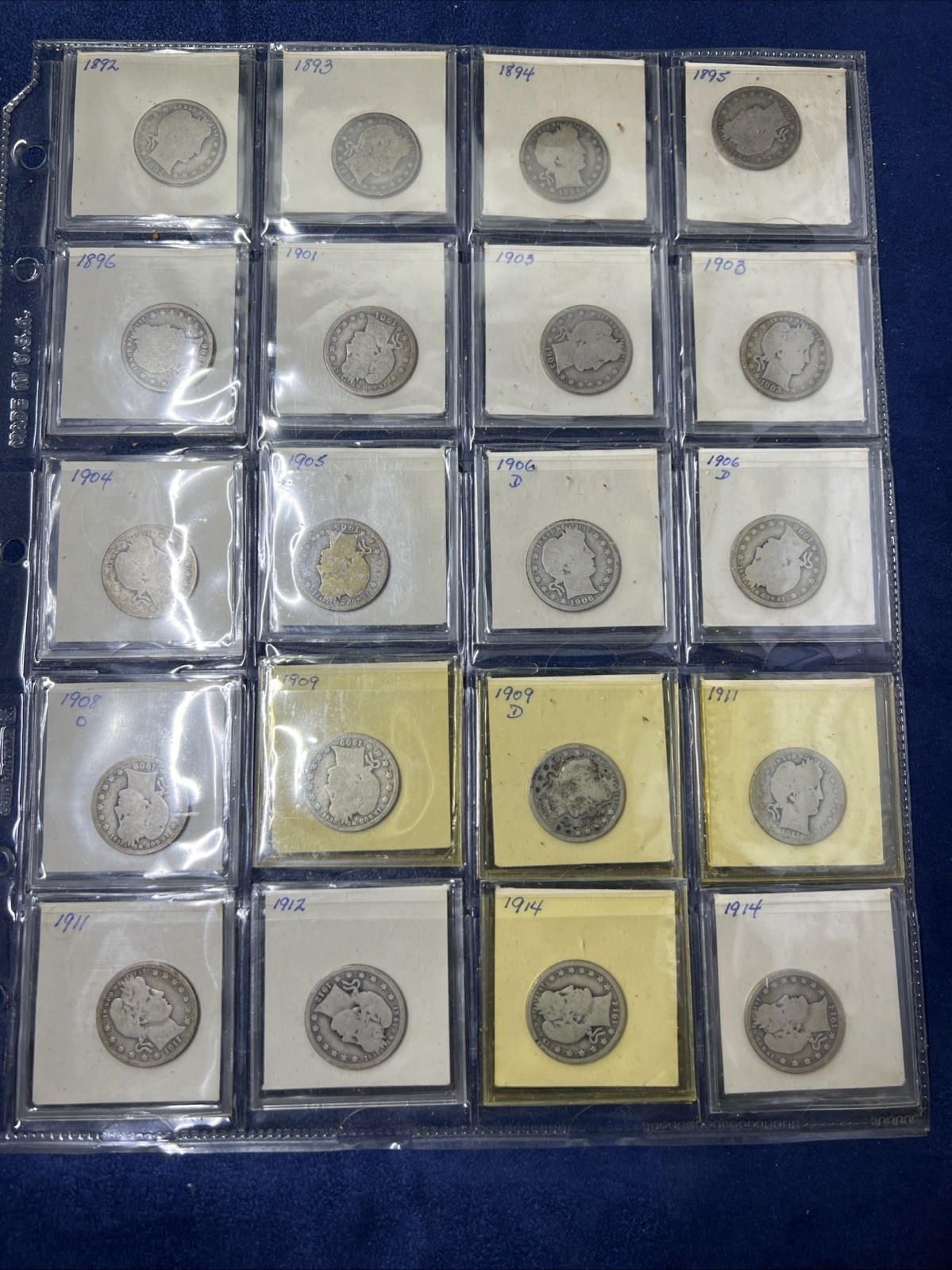 (20) BARBER DIME SHEET | FRESH FROM AN ESTATE | 90% SILVER | LOT Z-373