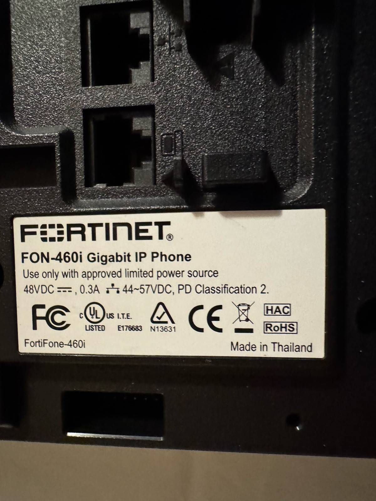 Fortivoice FVE-20E & 2 Fortivoice FON-460i phones