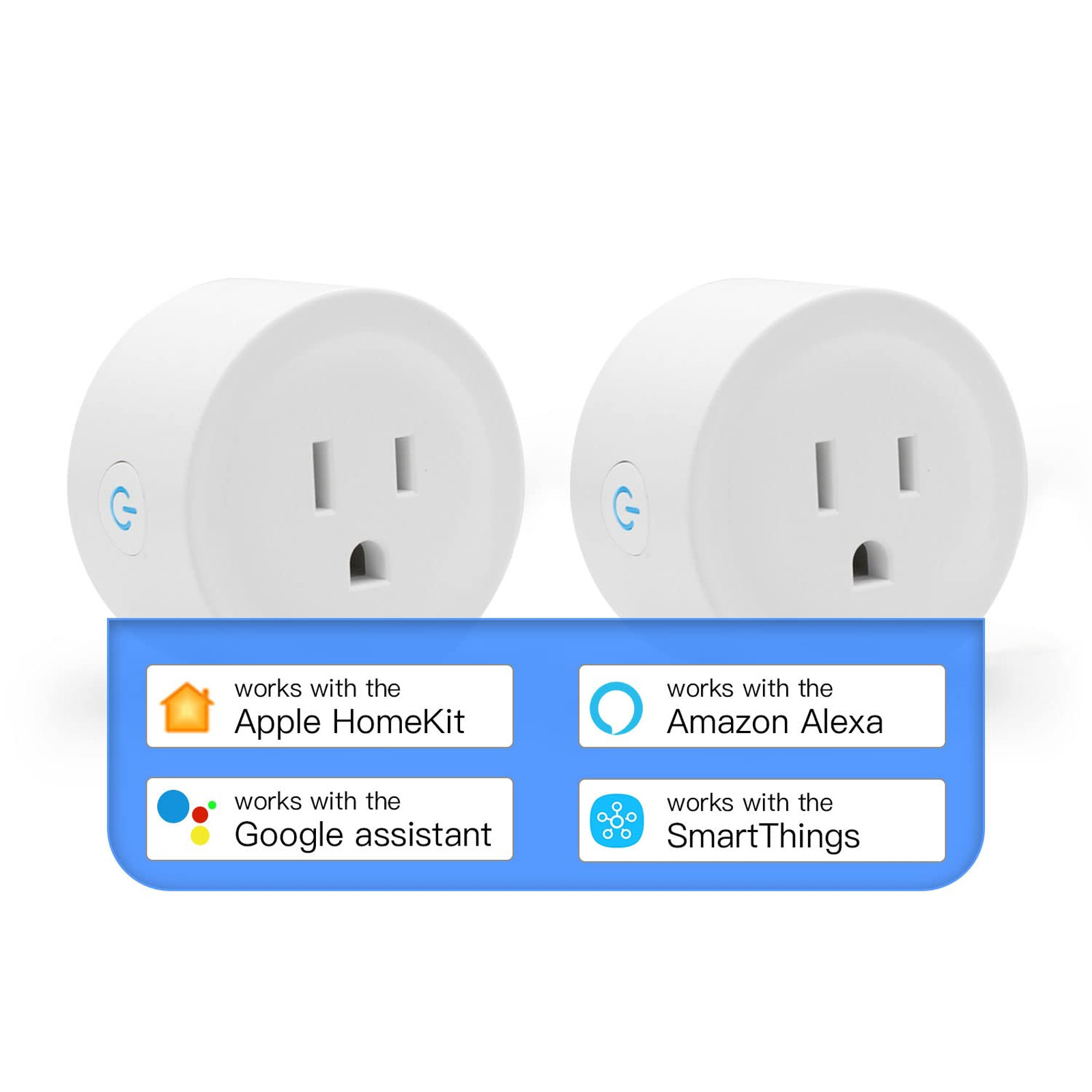 Smart Plug Mini HomeKit WiFi Outlet Support Apple HomeKit Alexa Google Assistant