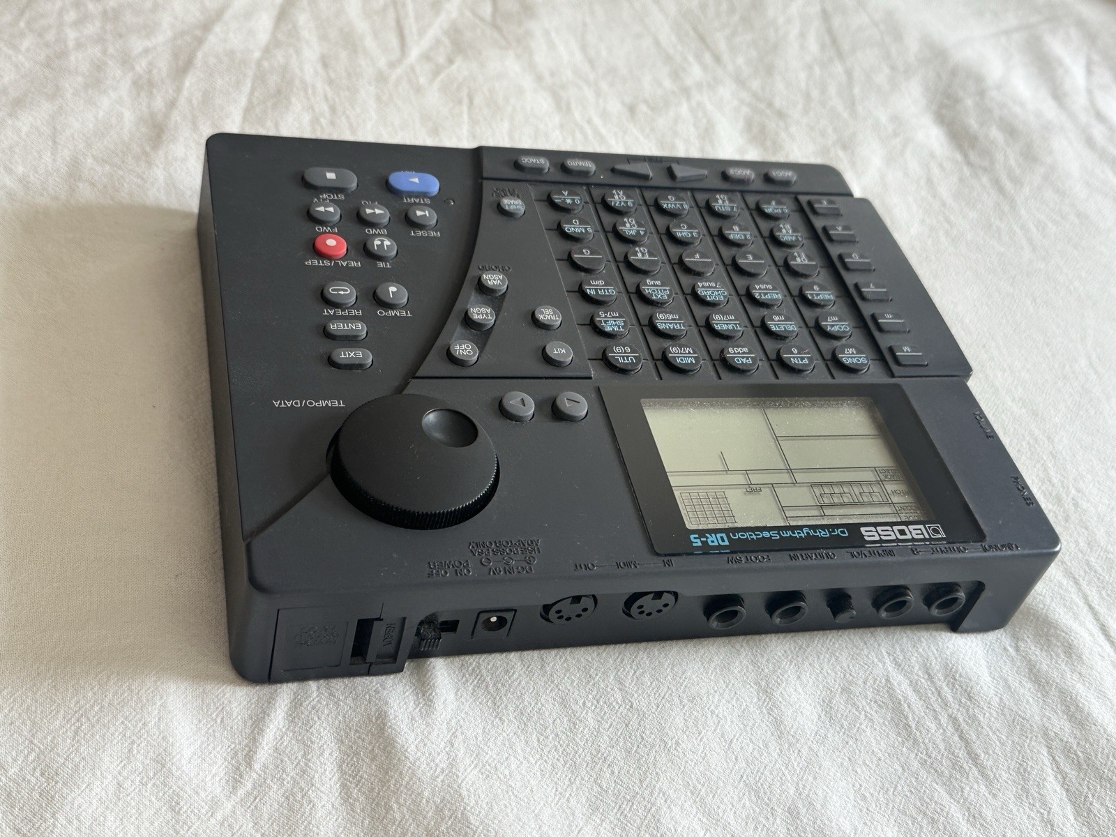 BOSS Dr. Rhythm DR-5 Tabletop Sampler Sequencer Battery Powered MIDI Black