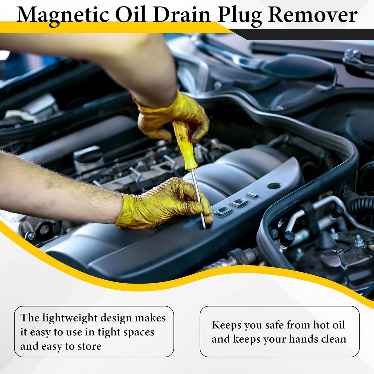 Magnetic Oil Drain Plug Remover Tool, Oil Drain Plug Remover Instrument | Str...