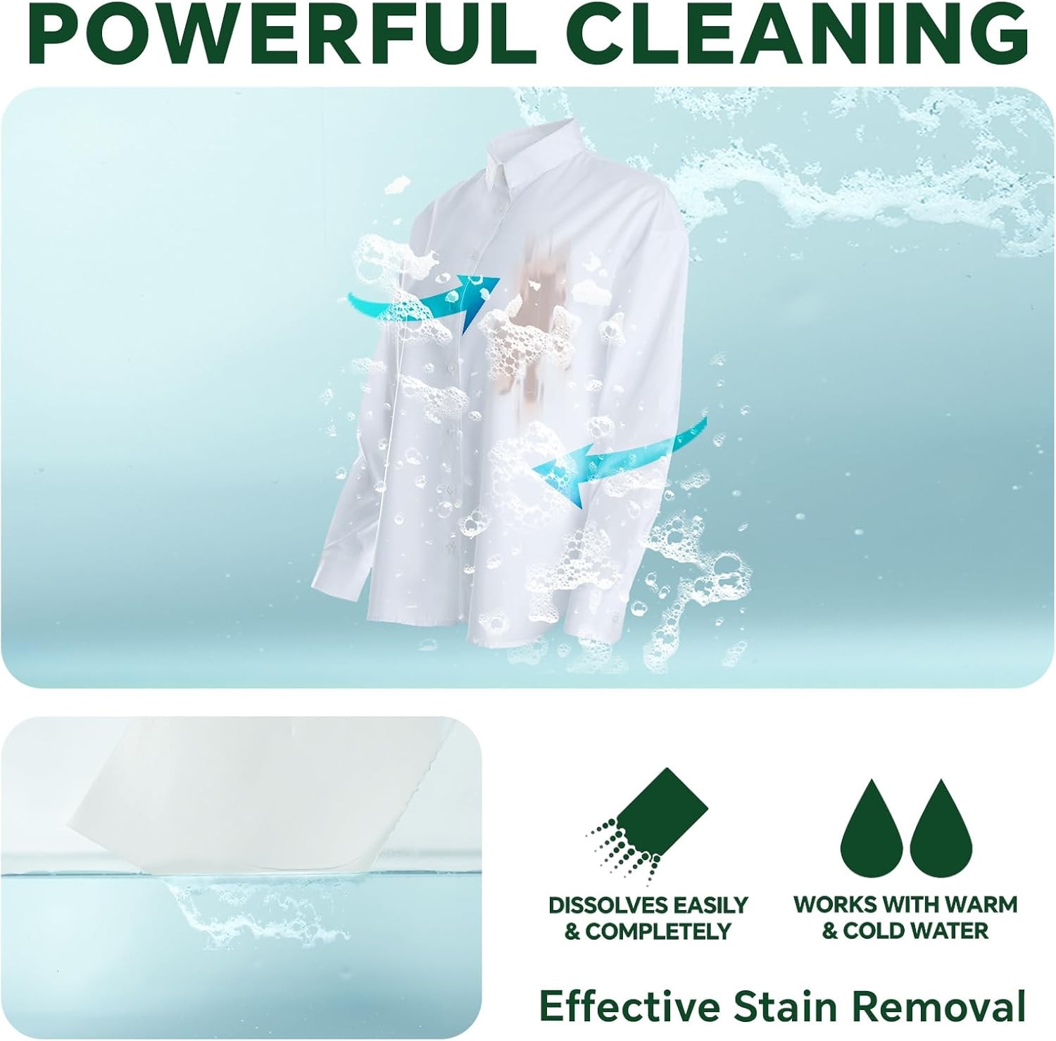 OrientLeaf Laundry Deternt Sheets Fragrance Free, Eco-Friendly, Powerful