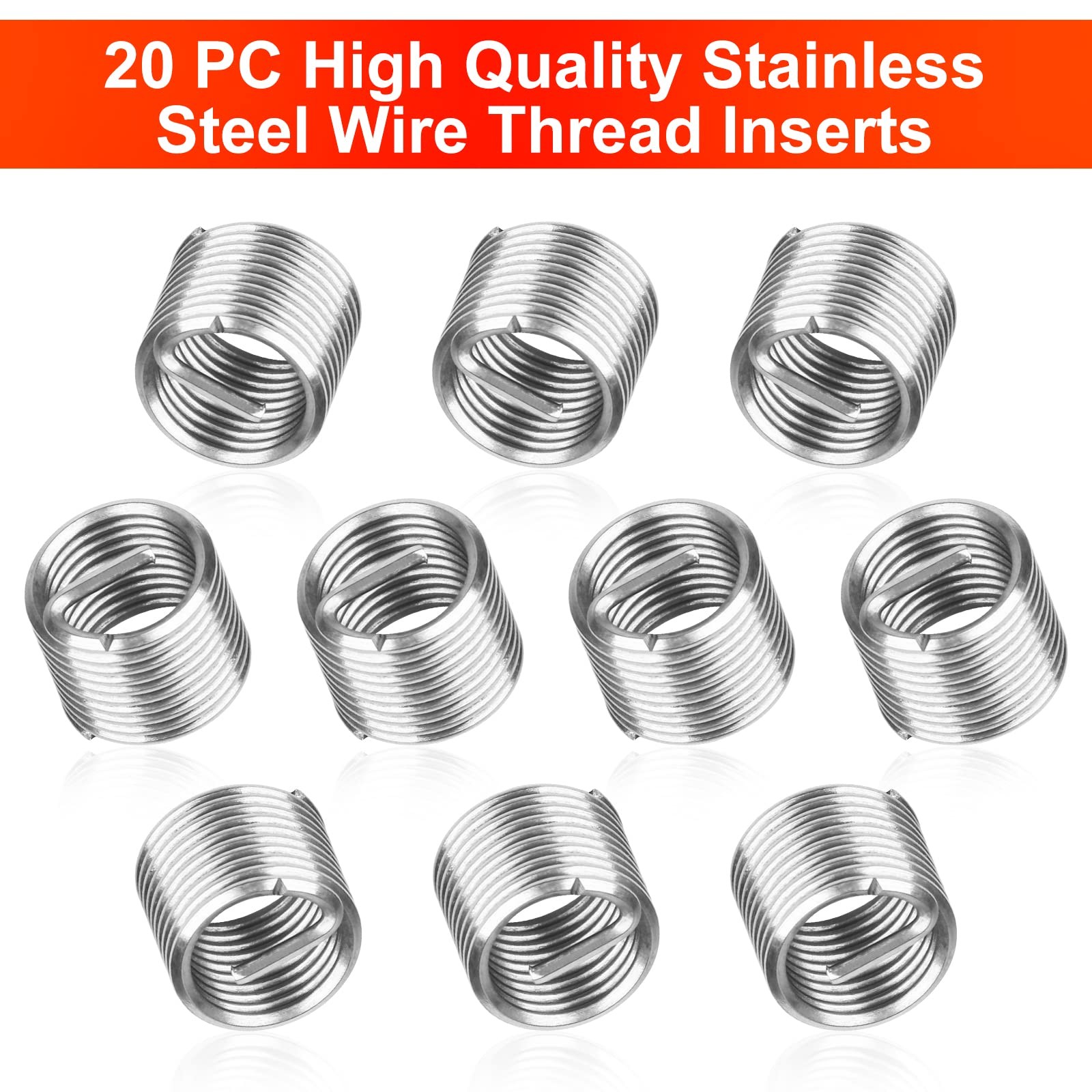 JMMRRR Thread Repair Kit M6 X 1.0mm, Helicoil Metric Metric,M6×1.0mm, red