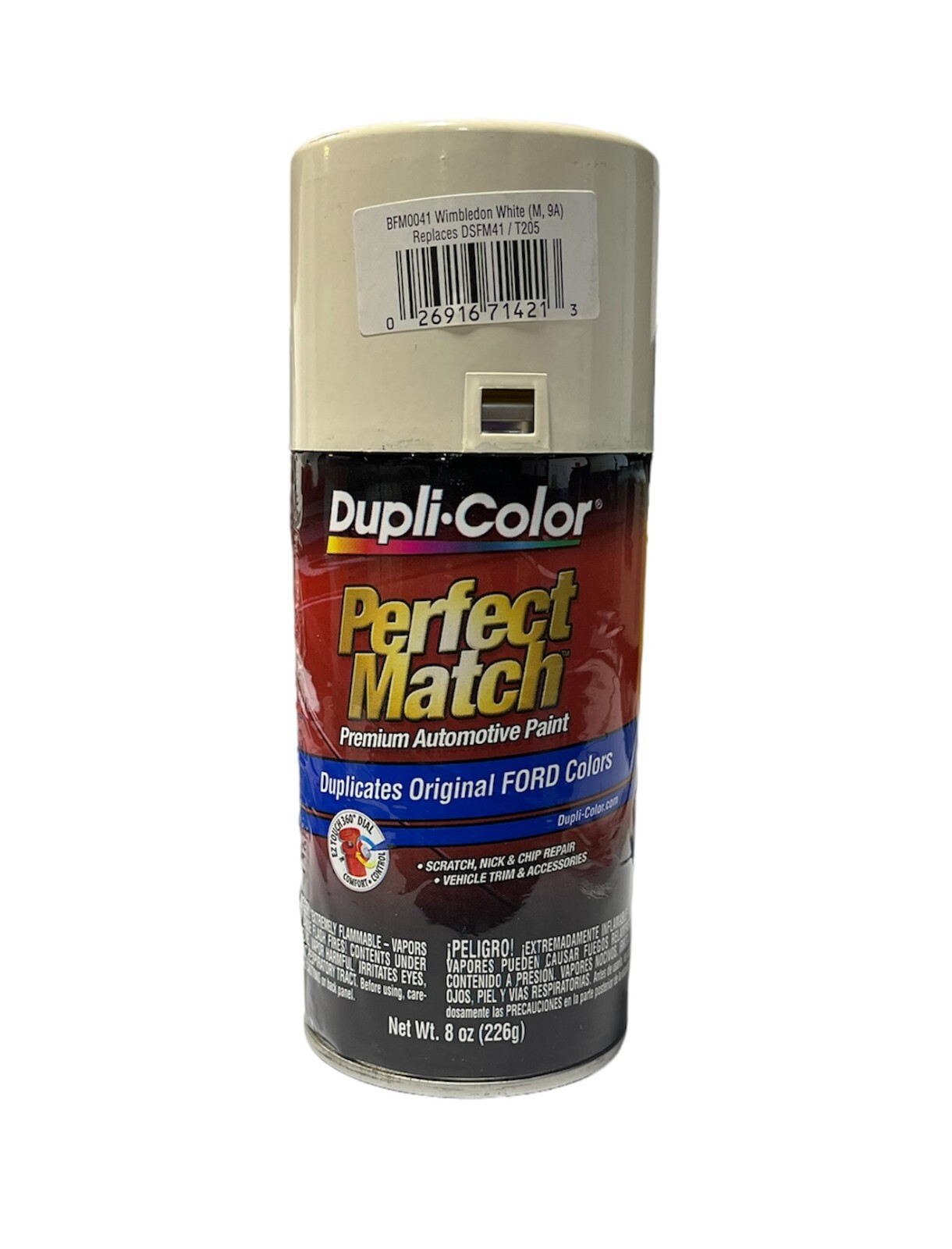 Dupli-Color BFM0041 Wimbledon White Ford Exact Match Paint 8 oz. (M, 9A)