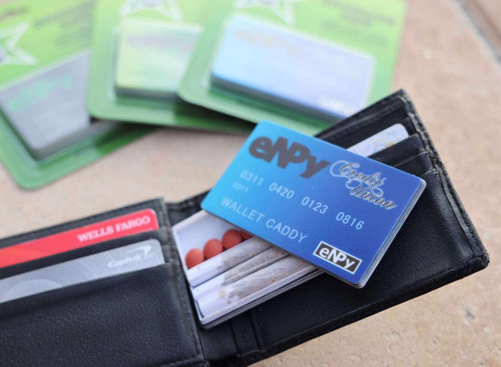 Wallet Caddy - Diversion Safe - Stash Case (Great for Concerts) - Black