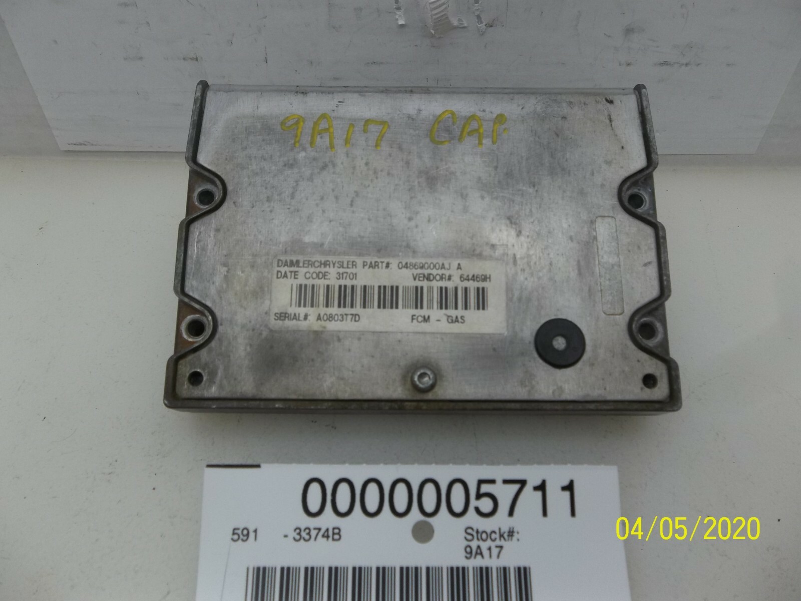 01 02 DODGE CARAVAN MULTIFUNCTION MODULE 4869000AJ OEM
