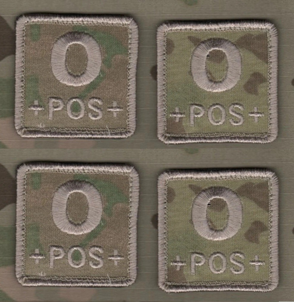 JOINT SP OPS TASK FORCE AFGHANISTAN JSOTF-A BLOOD-TYPE 2" vêlkrö 4-TAB: O POS+