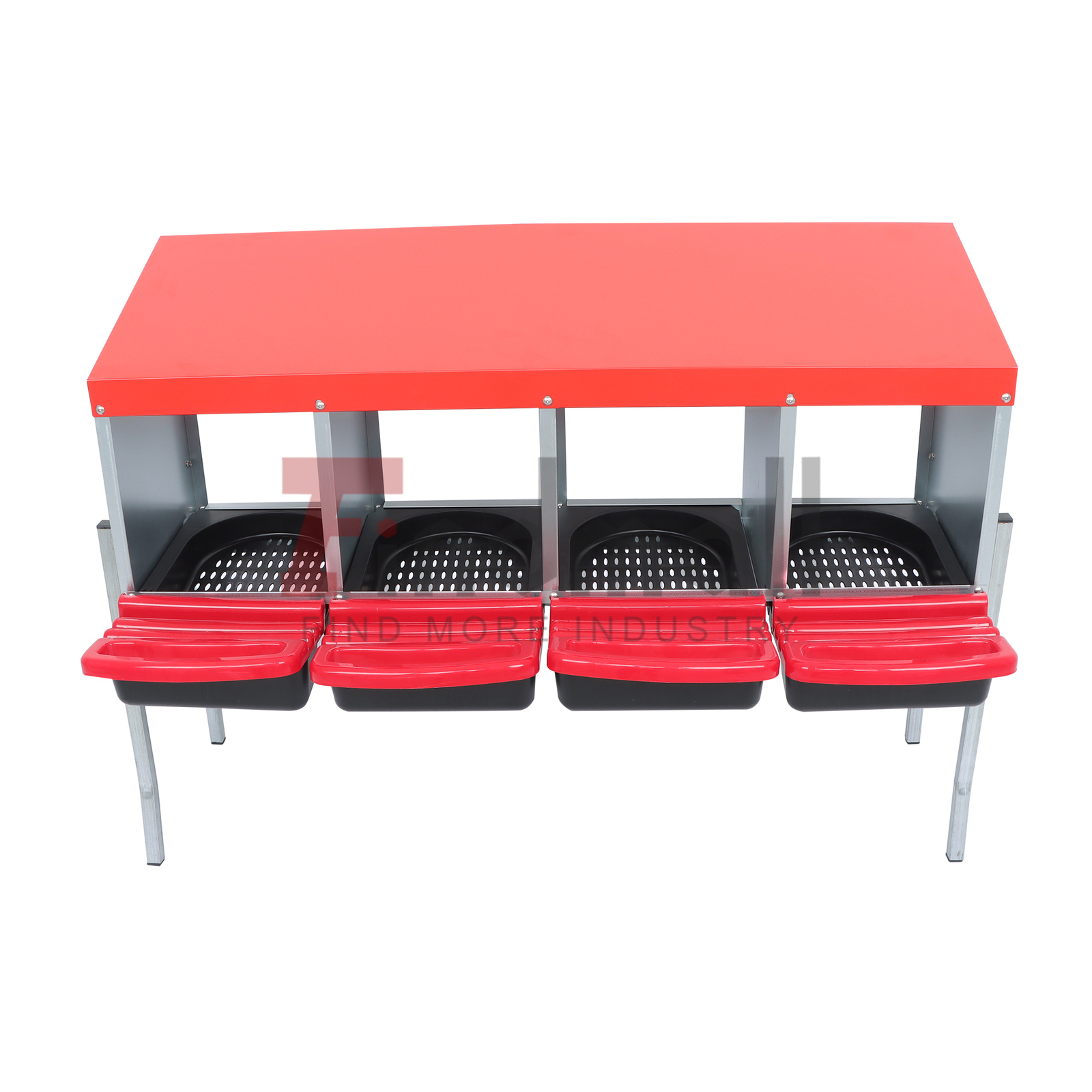 4 Hole Chicken Nesting Box Hen Laying Boxes Roll Away Nesting Box for Laying Egg