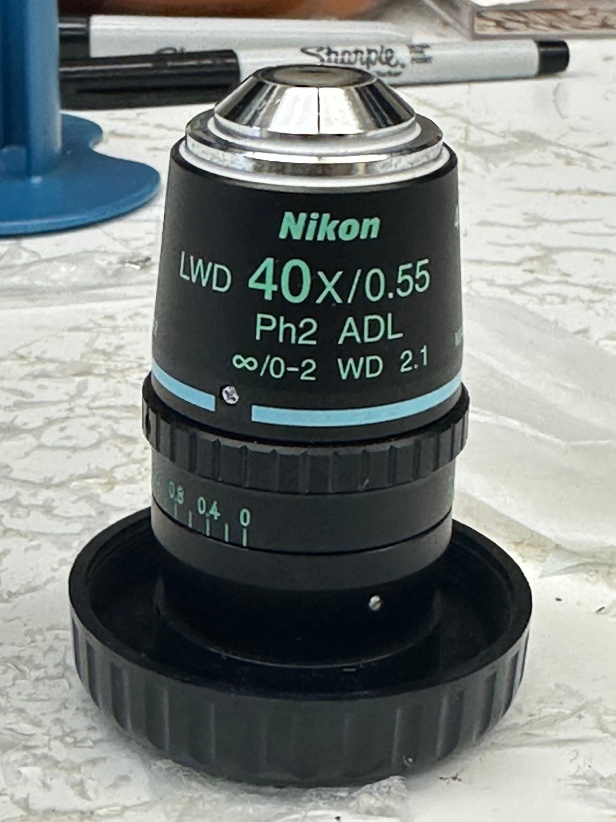 Nikon CFI LWD 40X/0.55 Ph2 ADL Objective Lens MRP45422 w/ Case - Excellent