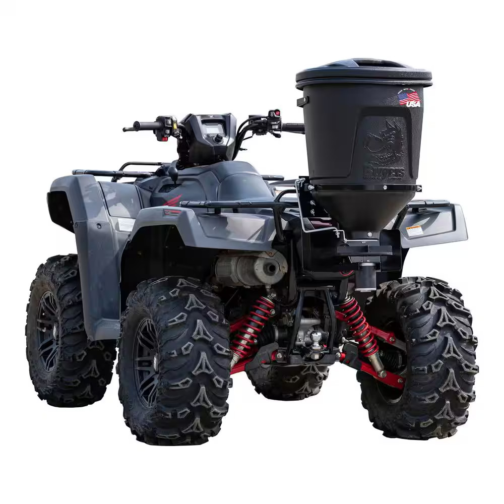 15 Gal. ATV Mounted All Purpose Broadcast Spreader for Rock Salt, Feed, Seed & F