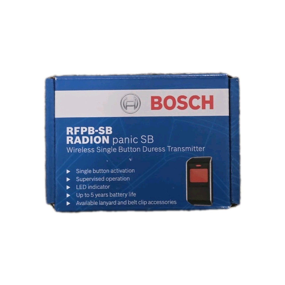 (5) Bosch RADION PANIC Wireless Panic Transmitter, 1-Button, RFPB-SB-A Sealed