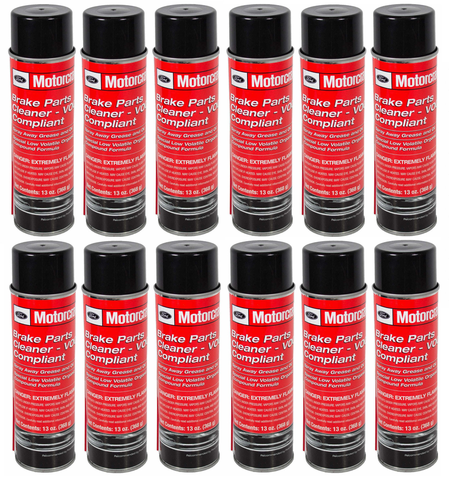 CASE OF 11 NEW 13oz. CANS OF FORD MOTORCRAFT PM-4-A METAL BRAKE PARTS CLEANER