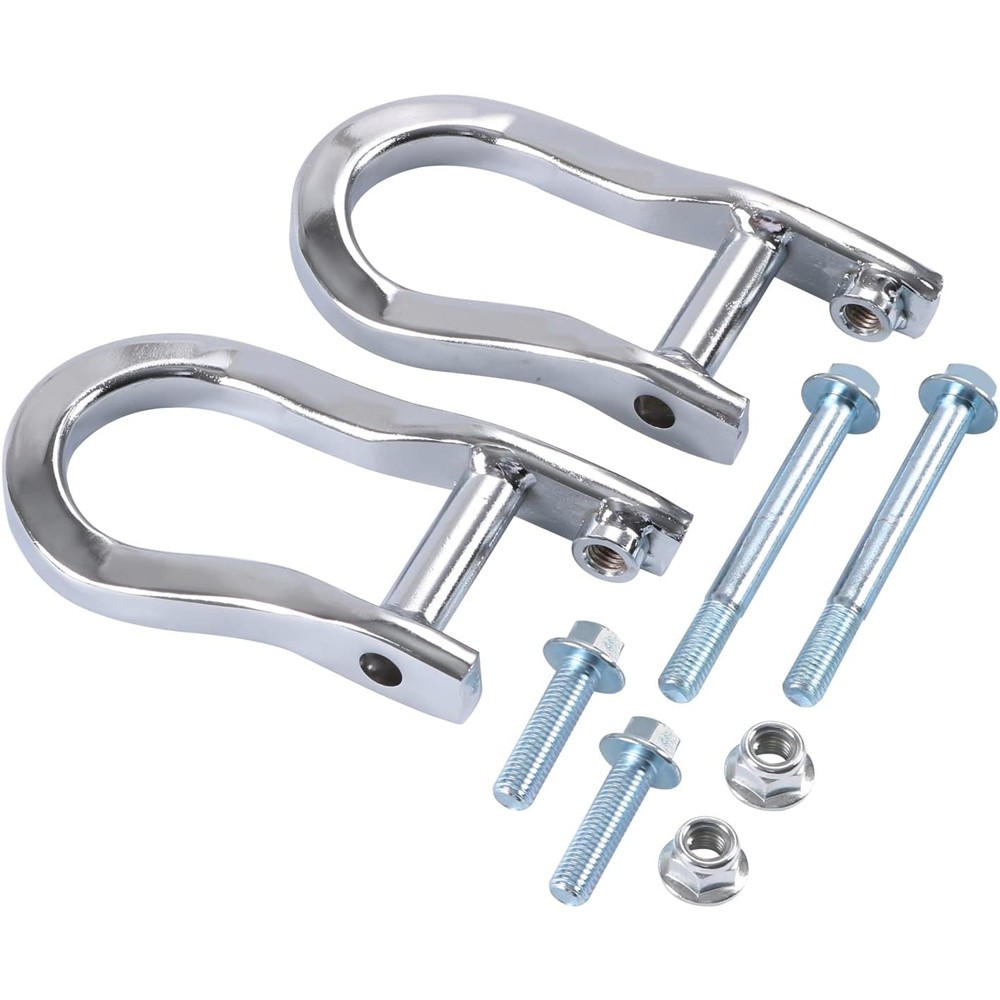 2Pcs Chrome Tow Hooks 84072462 for Chevrolet GMC Silverado Sierra 1500 2007-2019