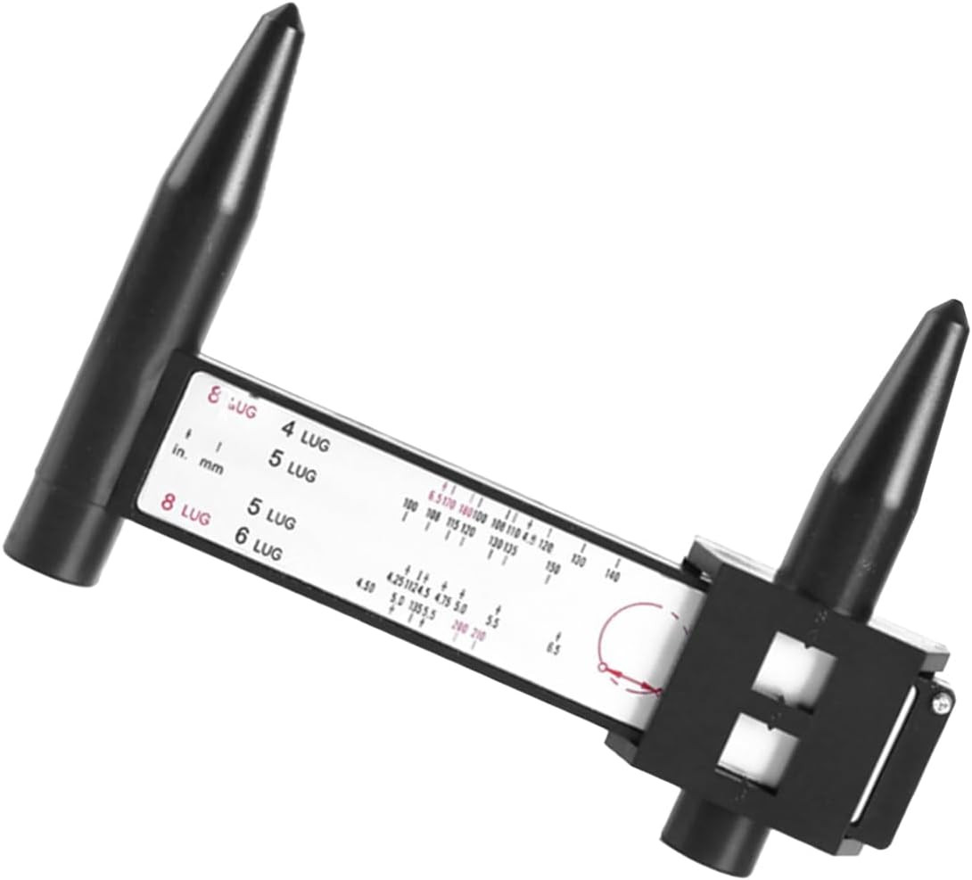 PCD Gauge Ruler, Wheel/Rim Bolt Pattern Sliding Measuring Tool, Car Wheel Lug...