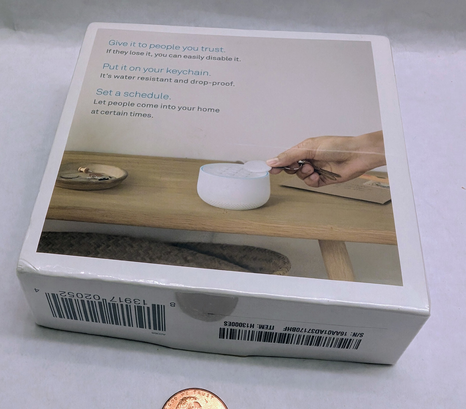 Google Nest Secure Tag (Key Fob) New Unopened White/Blue