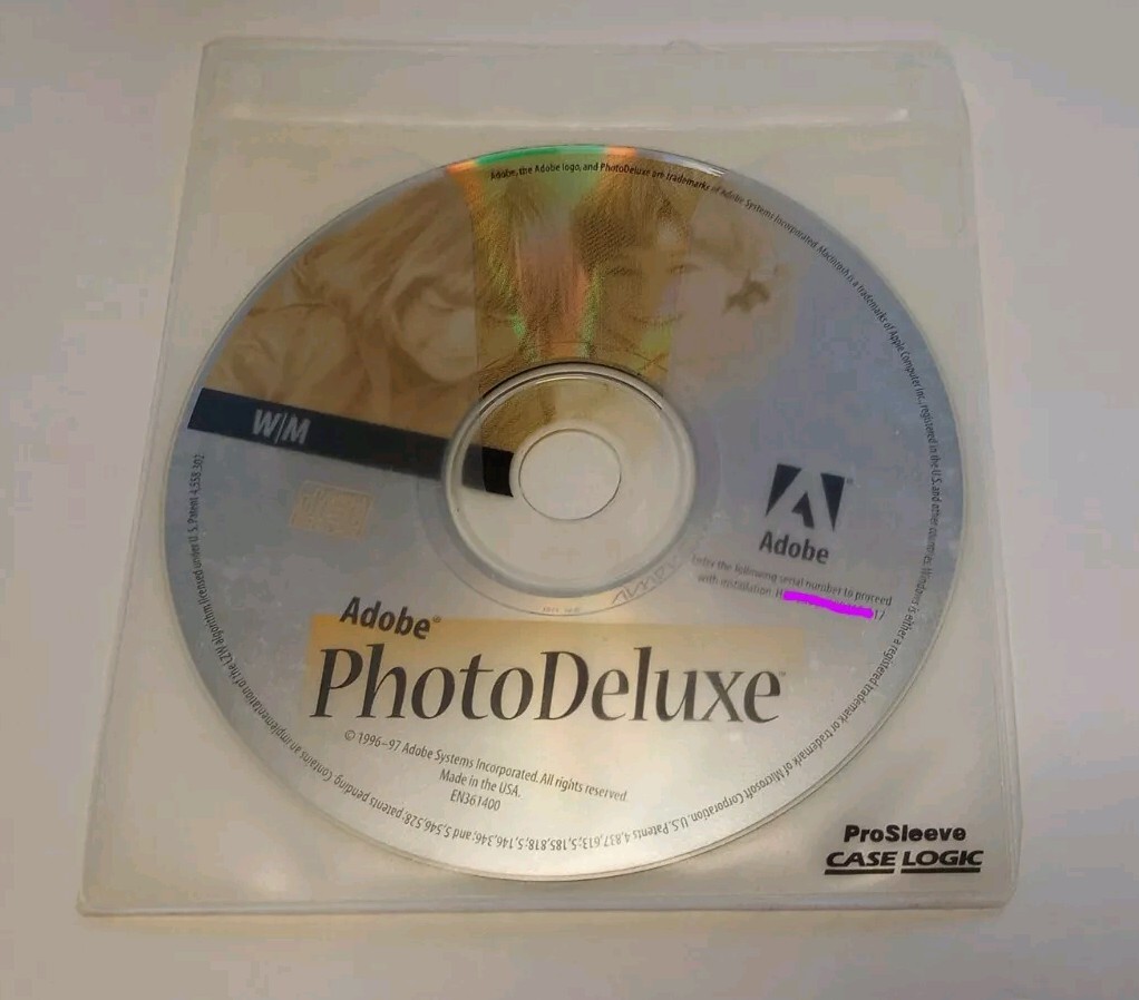Adobe PhotoDeluxe CD Disc Only USED