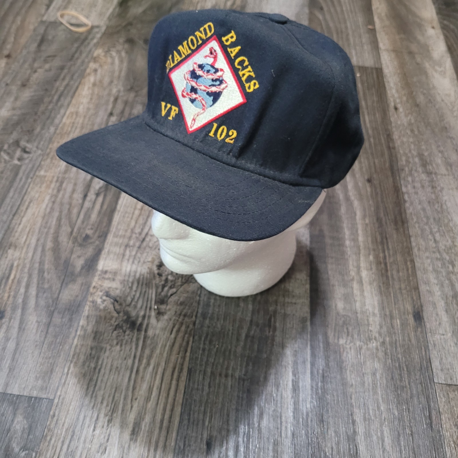 Vintage Diamondbacks VF 102 Snapback Fighter Squadron Medium Large Snapback