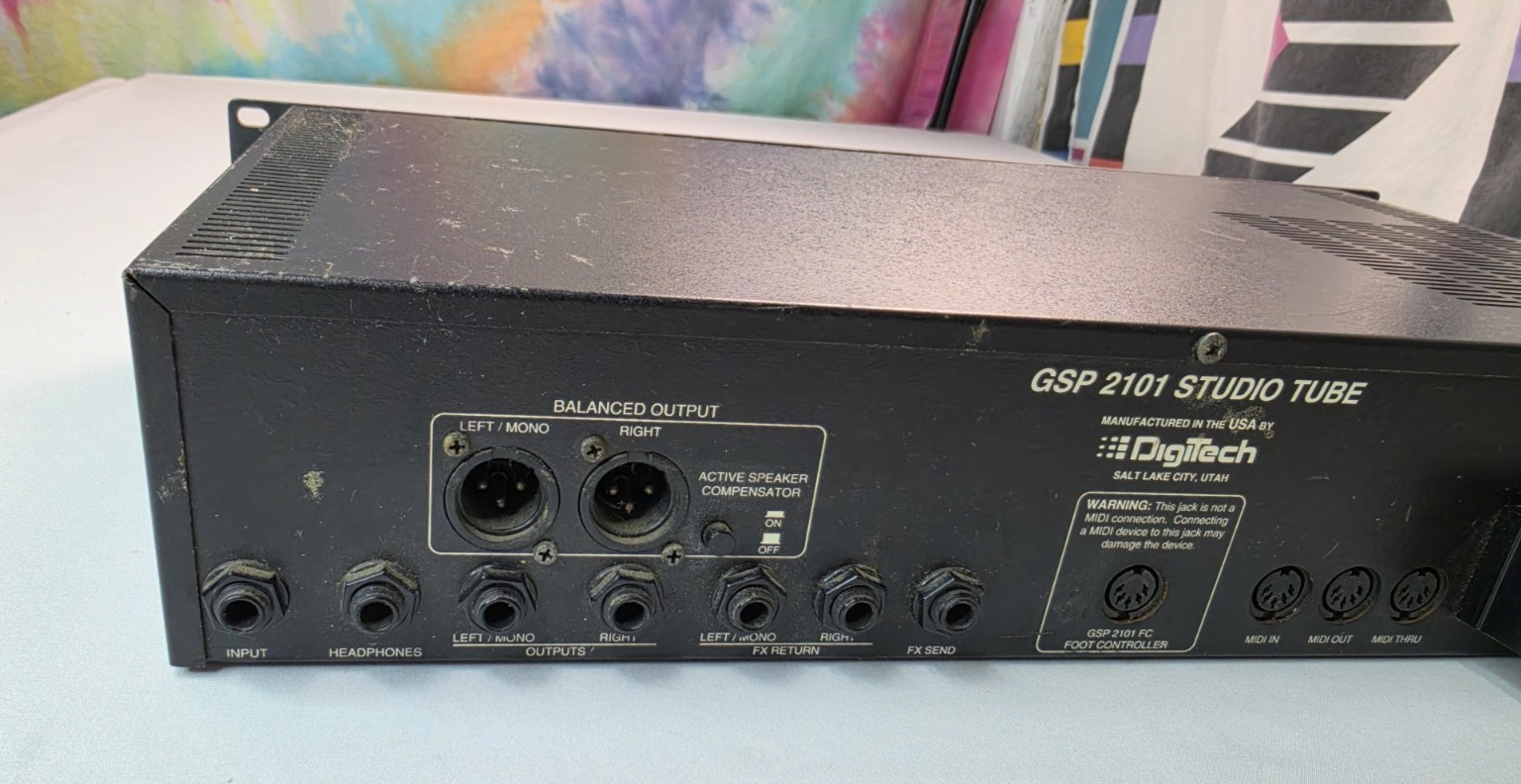 Digitech GSP-2101 Studio Tube Preamp Multi Effects Guitar Processor Black