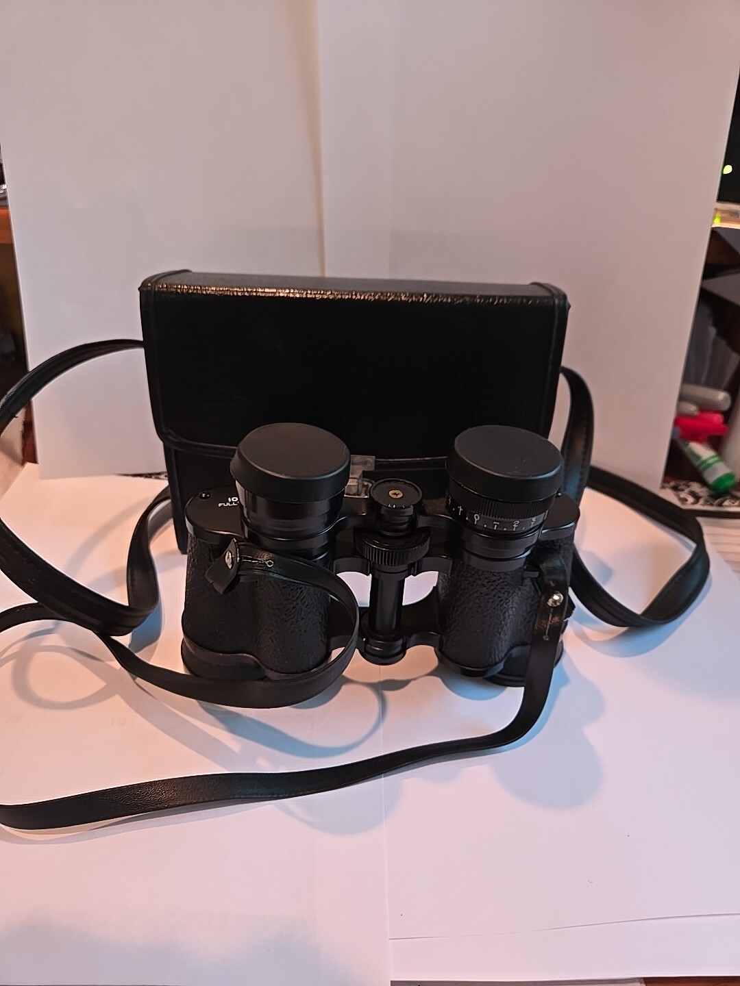 Vintage Bushnell Sportview 7x35 Binoculars + Leather Case Insta Focus