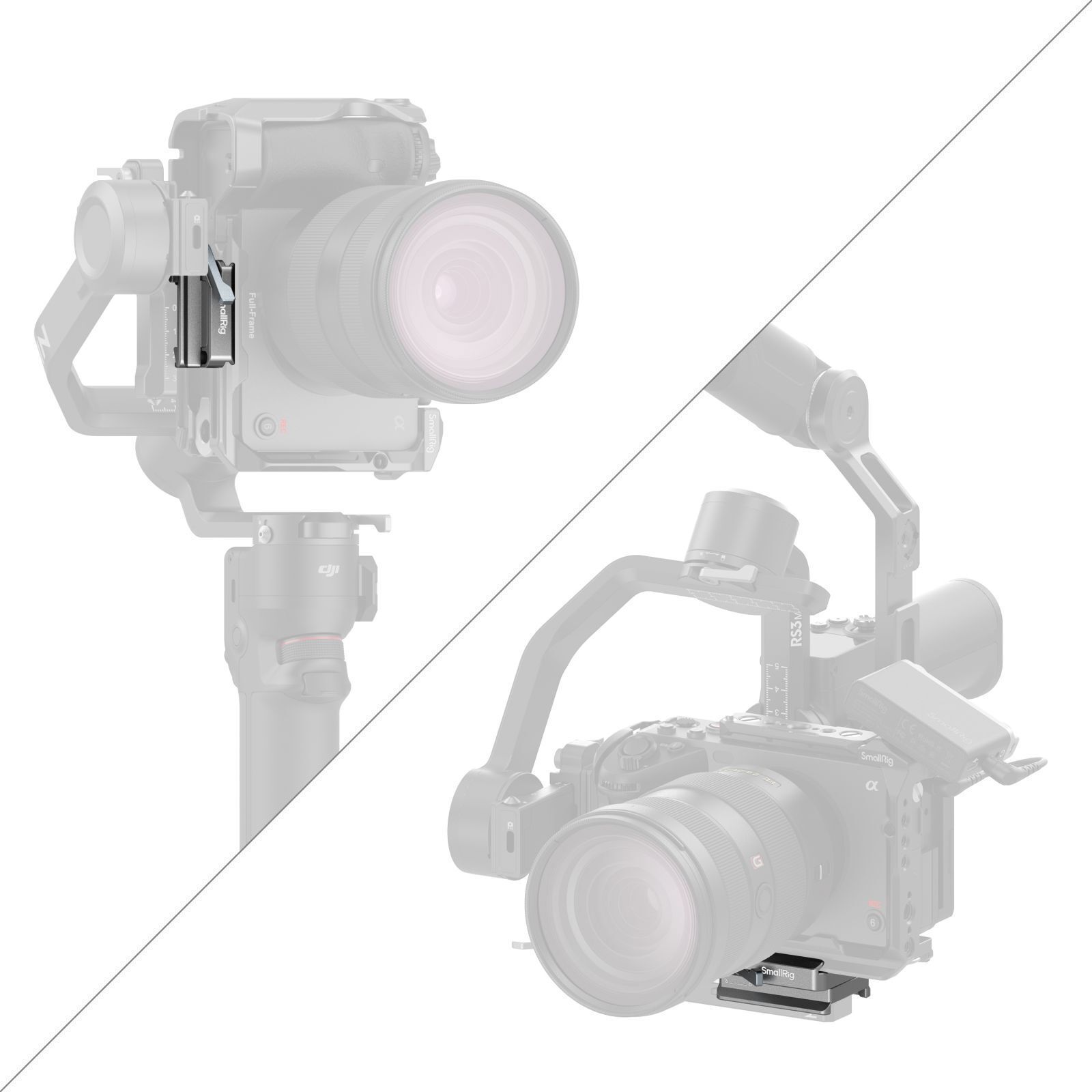 SmallRig Quick Release Mount Plate Kit for DJI RS 4 Stabilizers