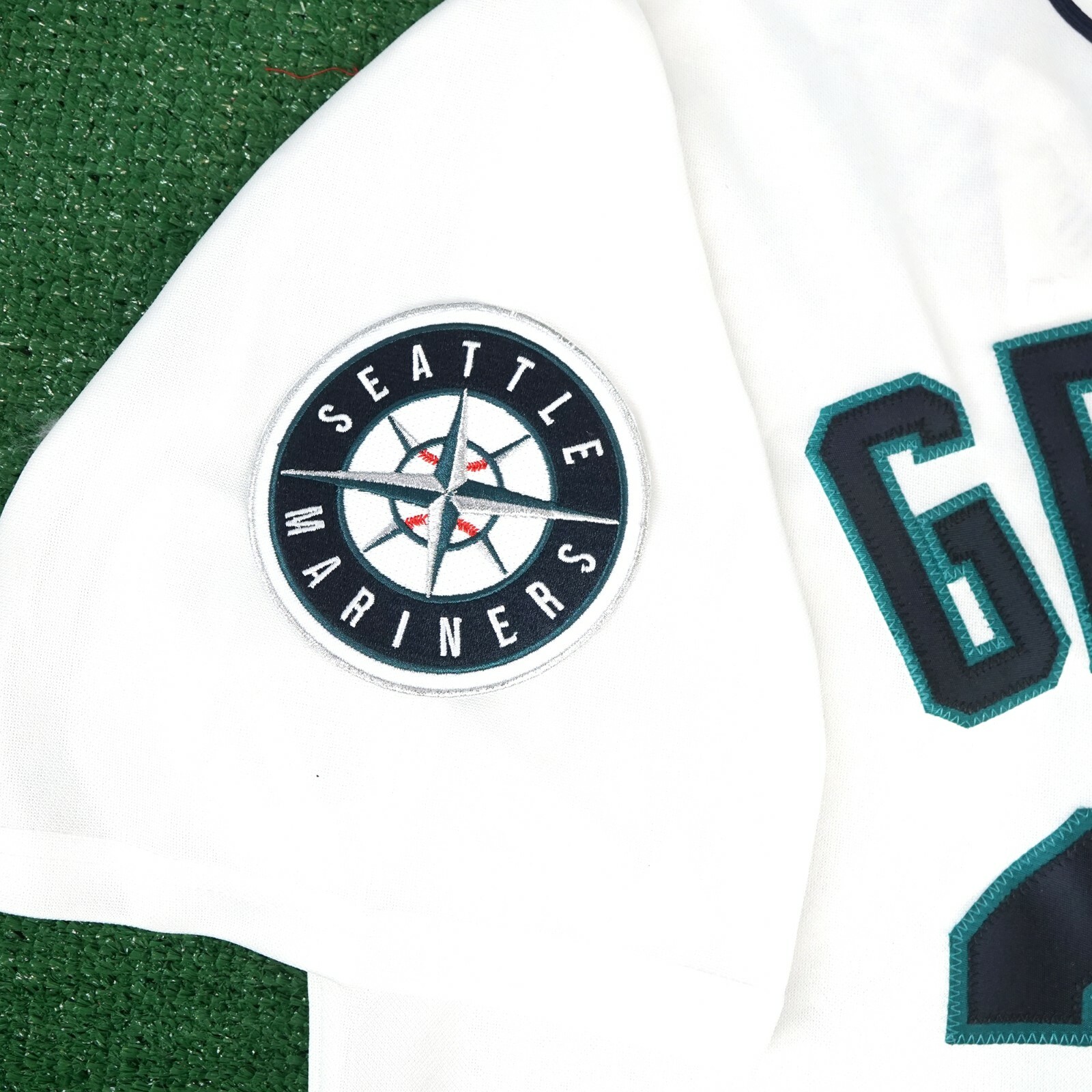 Randy Johnson 1994 Seattle Mariners Men's Home White Jersey w/ MLB 125th Patch