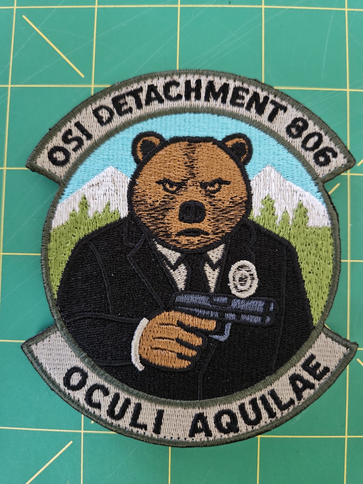 AFOSI Det 806 Patch Federal Police Malmstrom AFB MT Criminal Investigations Bear