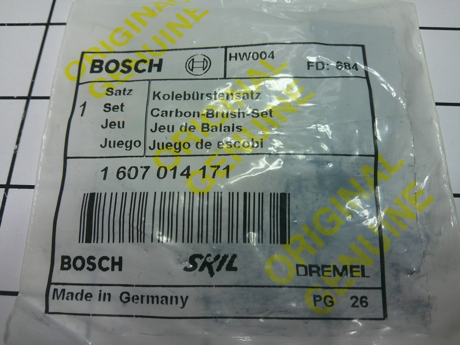 Bosch 1607014171 Brush Set OEM for 1353 1357 1357G 1361G 1362DG 1752 +++