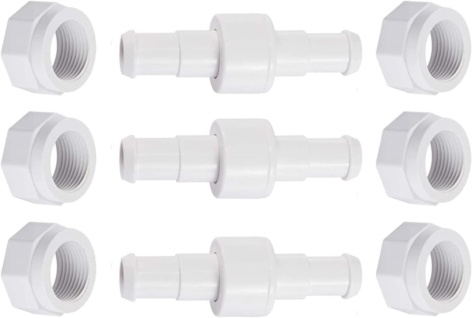 Pool Cleaner Hose Swivel and Nut Set for Efficient Maintenance Tasks