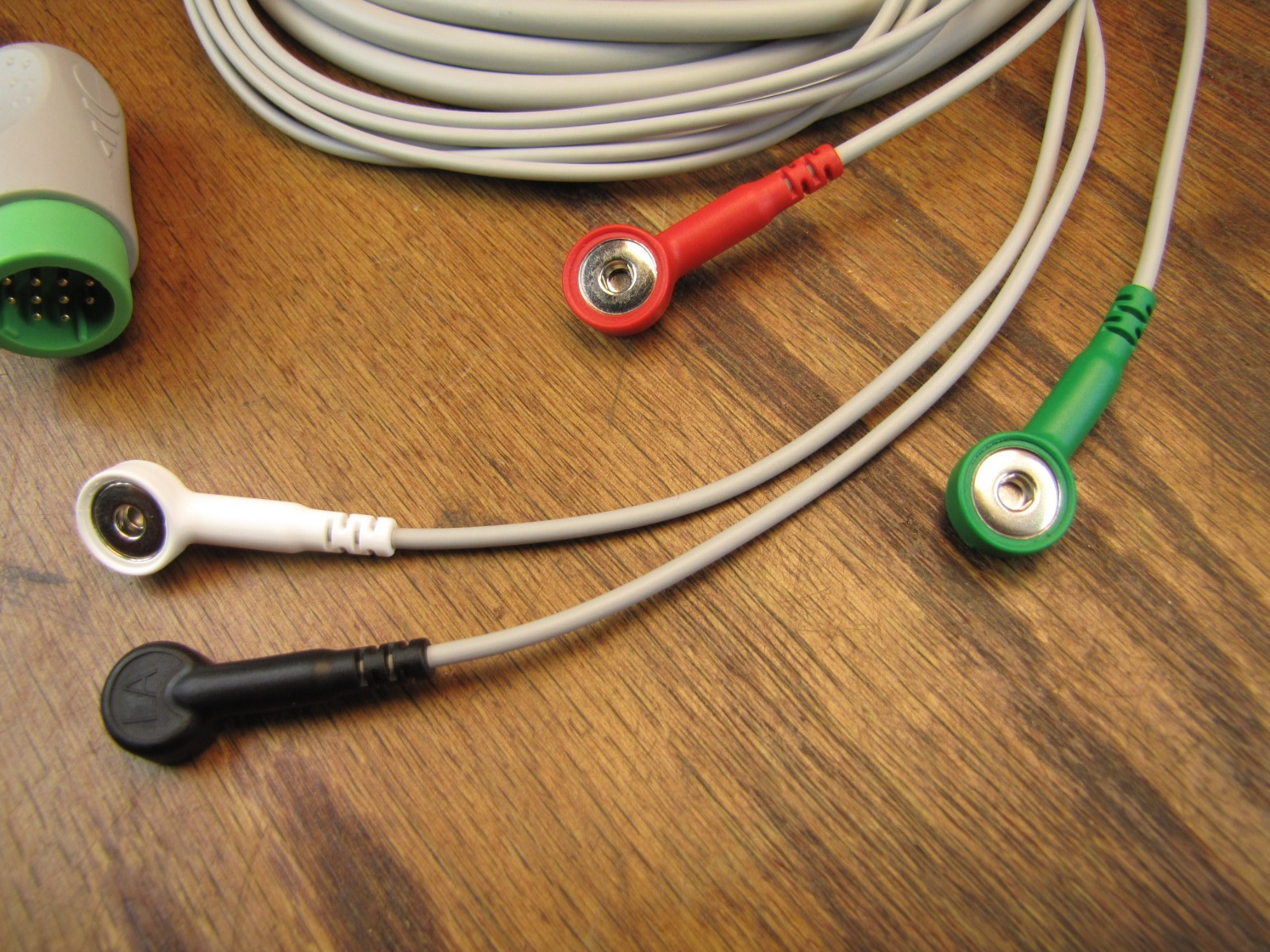 Elecotek 4-Lead ECG Leadwire Set Snap Connectors 28132