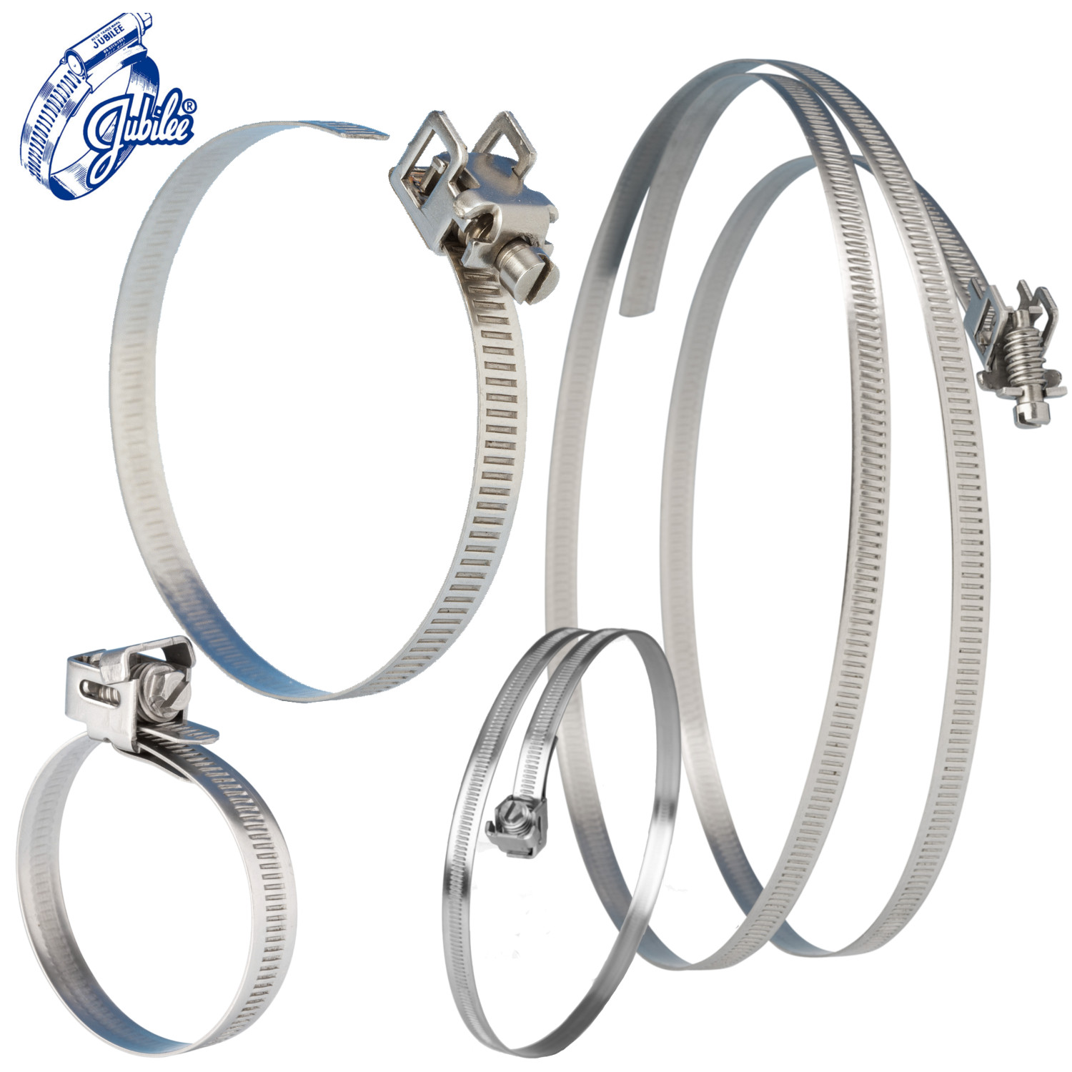 Jubilee Quick Release Captive/FlipLock Strap Clamp Clips MS & Stainless Steel