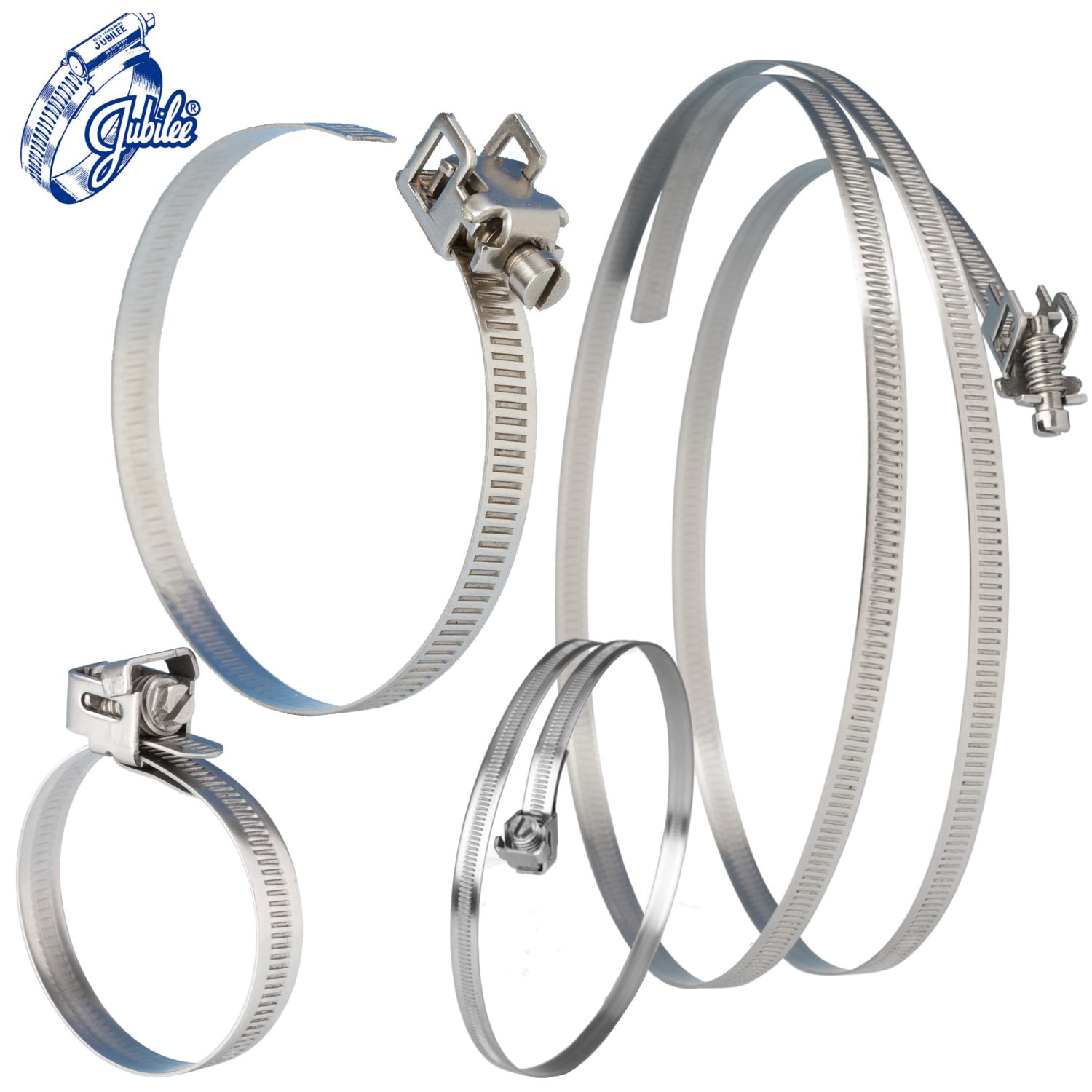 Jubilee Quick Release Captive/FlipLock Strap Clamp Clips MS & Stainless Steel