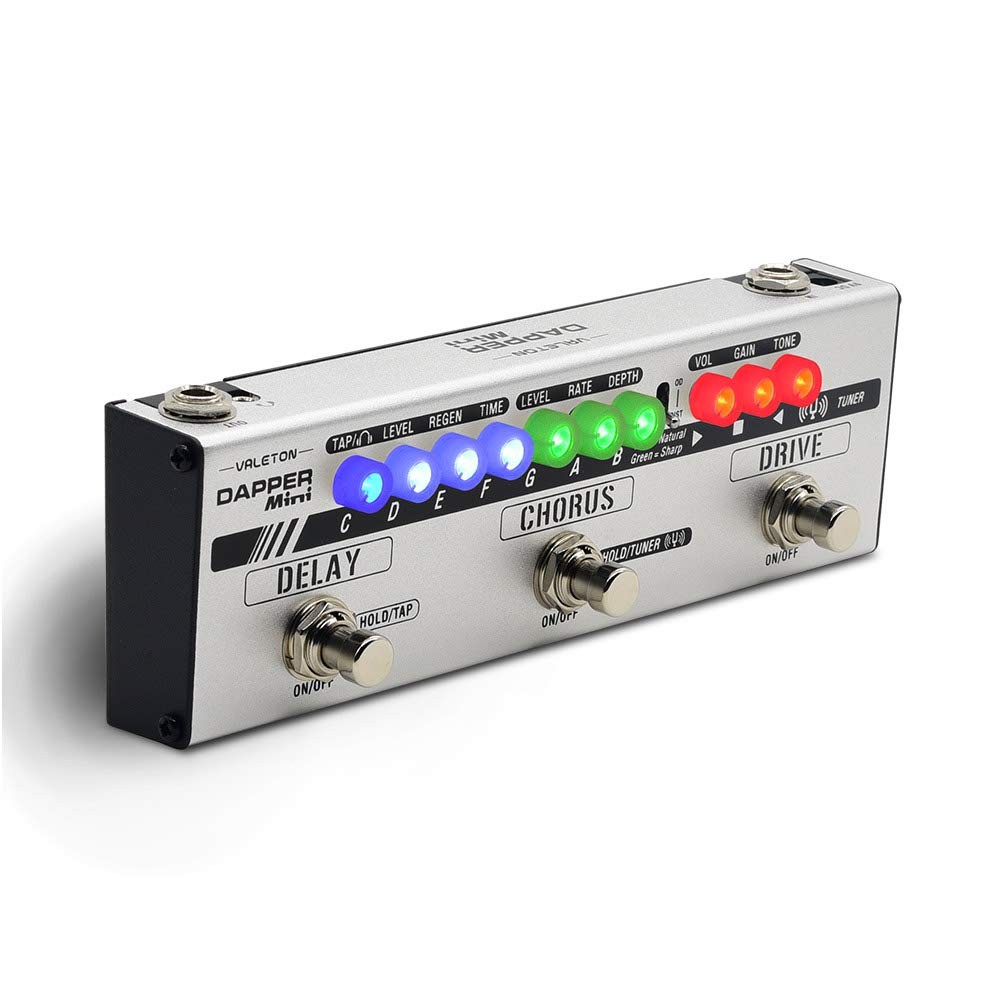Dapper Mini Stage Session Gigging Gear Overdrive Distortion Chorus Delay Guitar