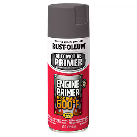 Rust-Oleum 363573 Automotive 600 Degrees F Engine Primer Spray, Gray, Flat, 11