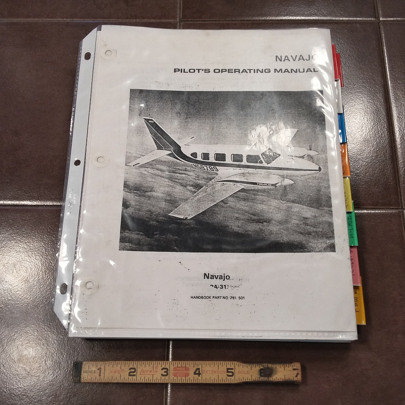 Piper Navajo PA-31 POH Pilot's Operating Handbook Manual
