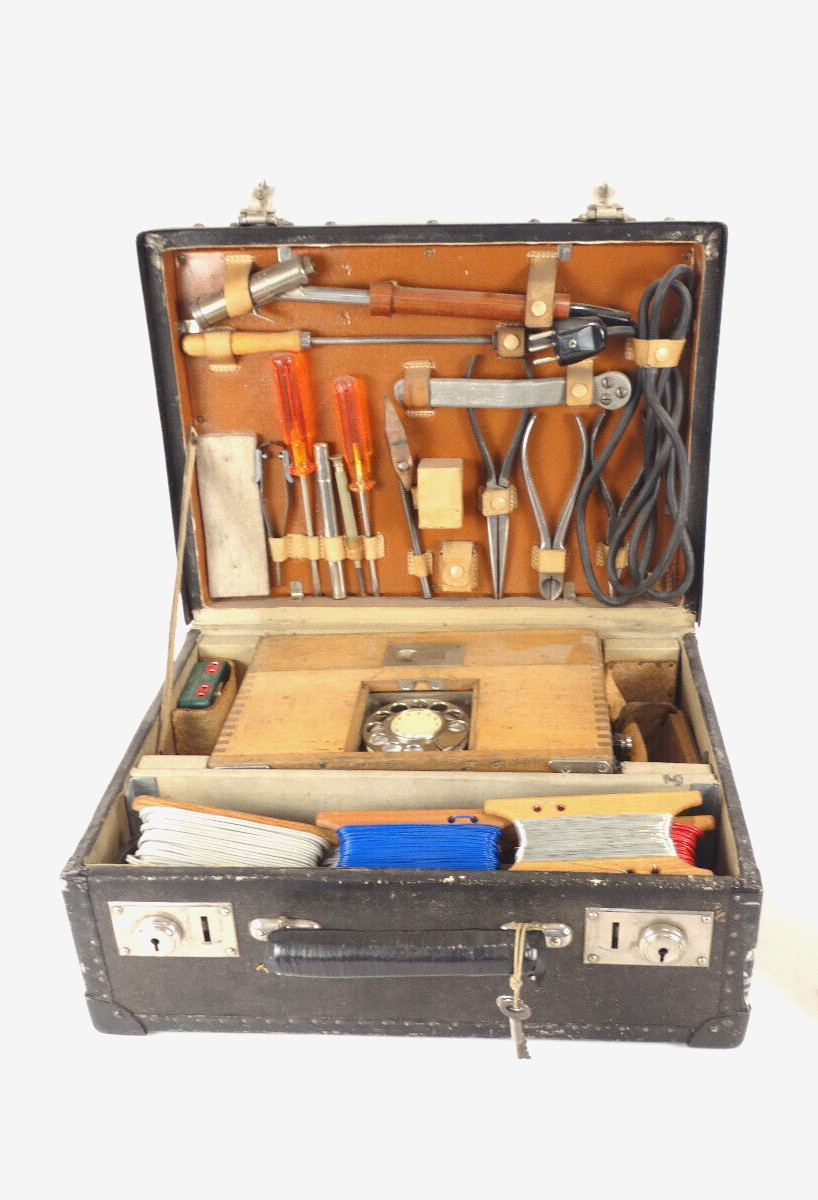 Vintage Swiss Army Field Electrician/Telephone Repair Kit