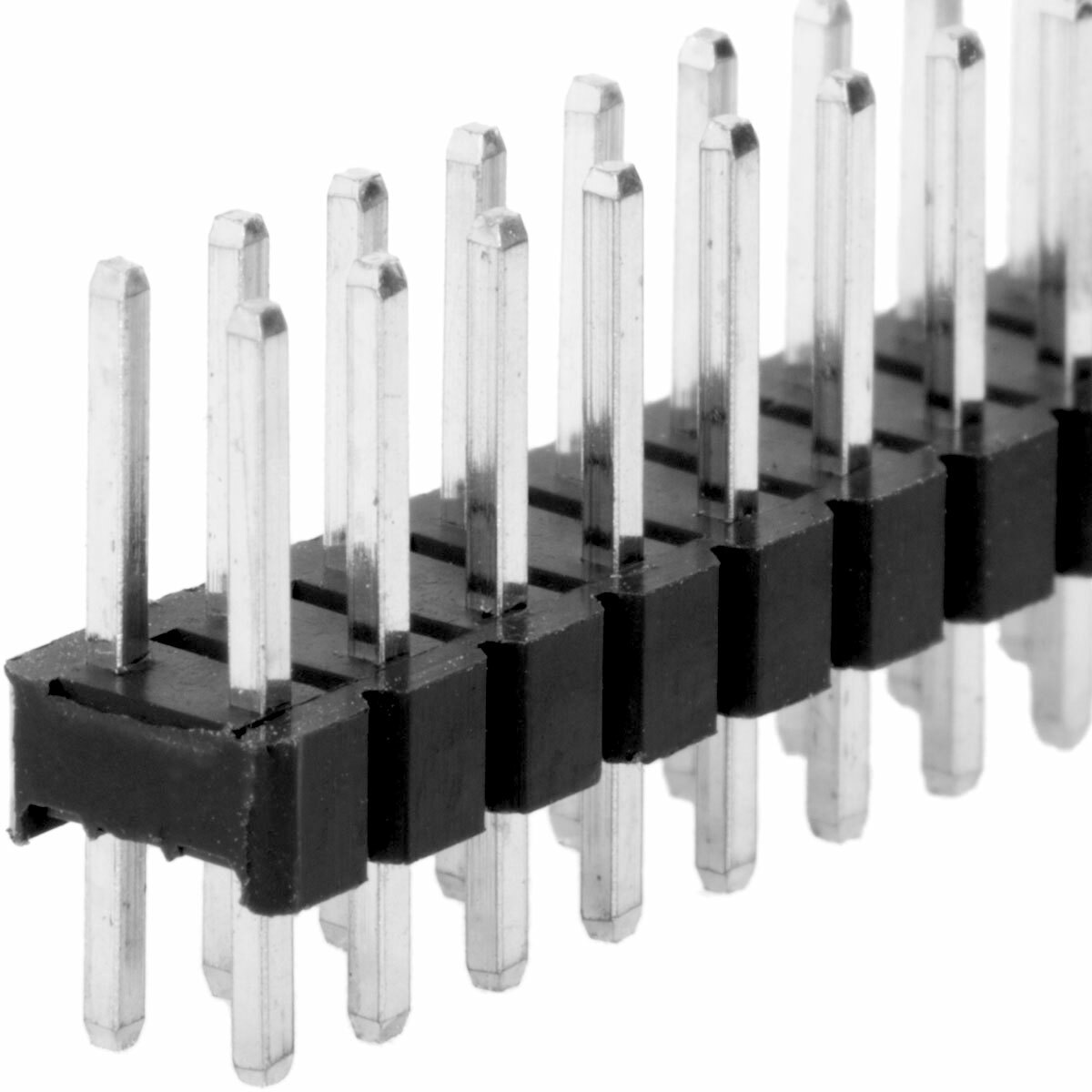 [5x] 2.54mm 2x40 Pin Double Row Male Pin Header Strip Break Away - 80 Positions