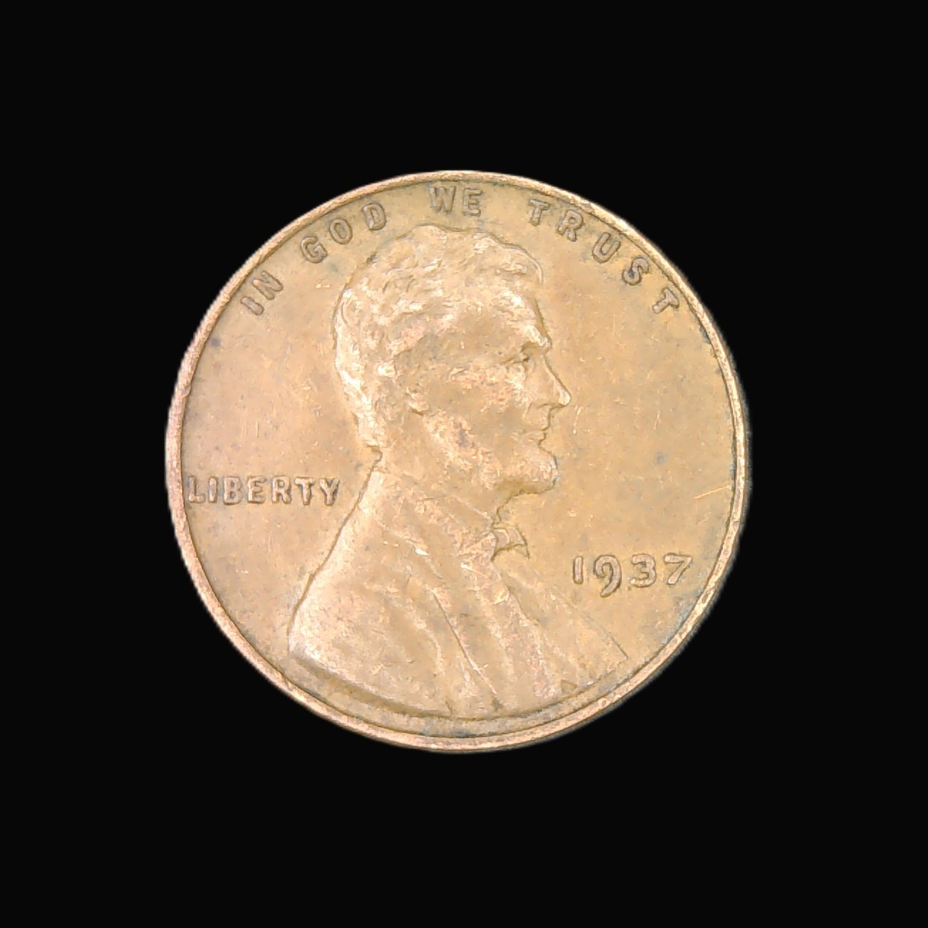 1937 Lincoln Wheat Cent Penny (XF)
