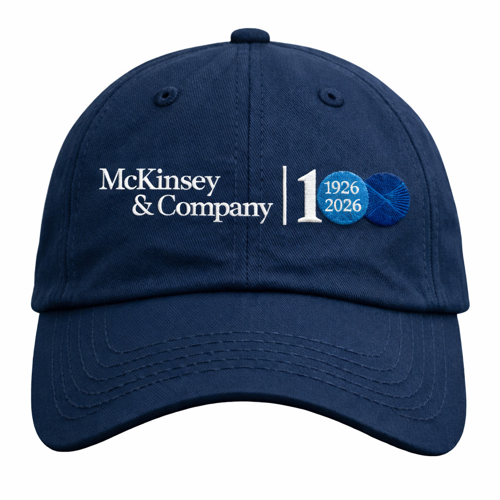 NWT 100% Authentic McKinsey & Company 100th Anniversary Rare Hat / Cap Navy