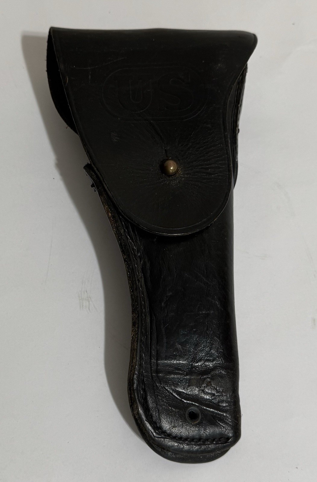 US Army Holster Bucheimer Vintage Black Leather US Stamped MRT Mar 1964