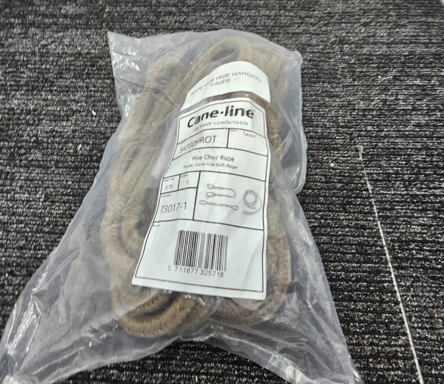 Cane-Line 54700HROT Hive Chair Rope Outdoor Hanging Rope Color Taupe