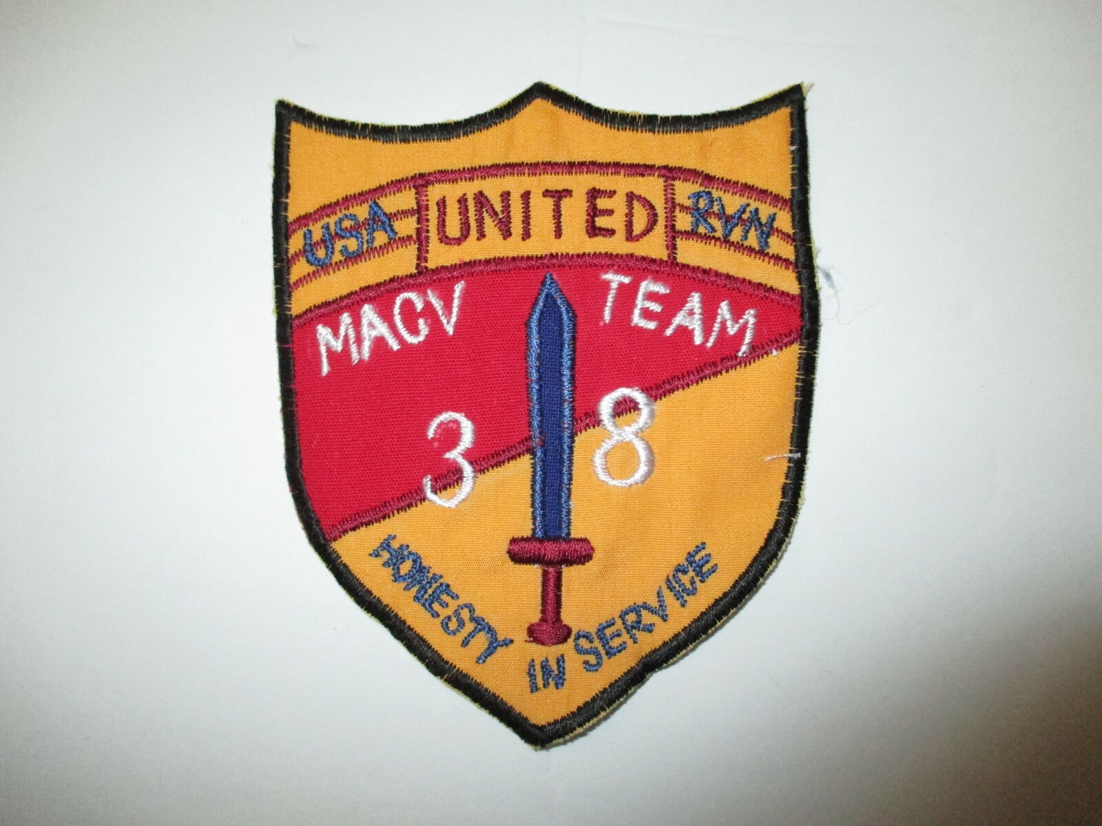 b6890 US Army Vietnam MACV Advisory Team 38 Honesty in Service USA RVN IR40B