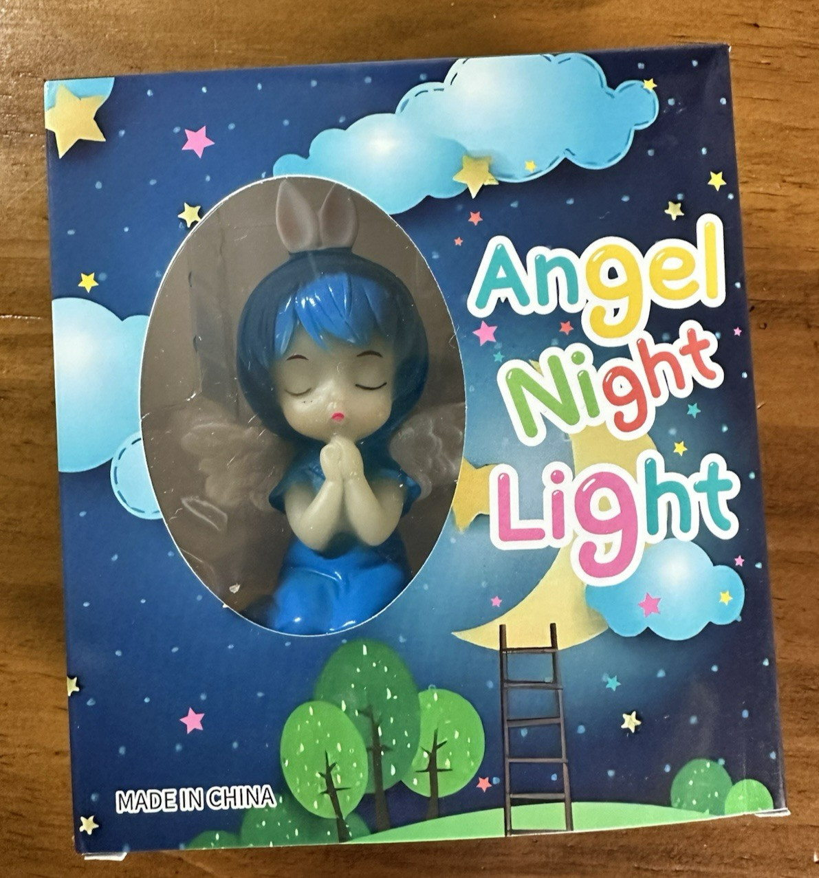 Blue Angel Night Light. USB Plug in.