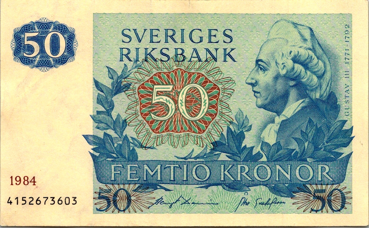 Sweden 50 Kronor Pick# 53d Pick# 53d