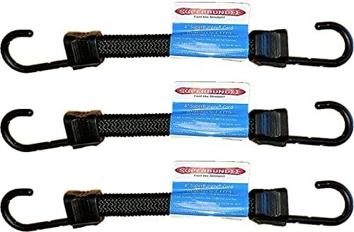 SuperBungee® Cords | 3 Pack of 4-Inch Cords (10" incl hooks)