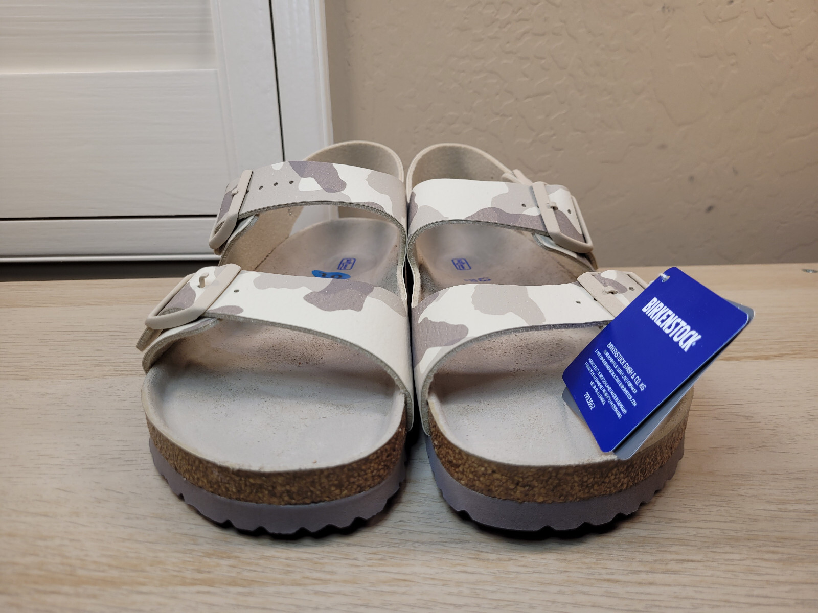 Birkenstock Milano Soft Footbed Birko-Flor - Desert Soil Gray/Taupe Mens 10 43