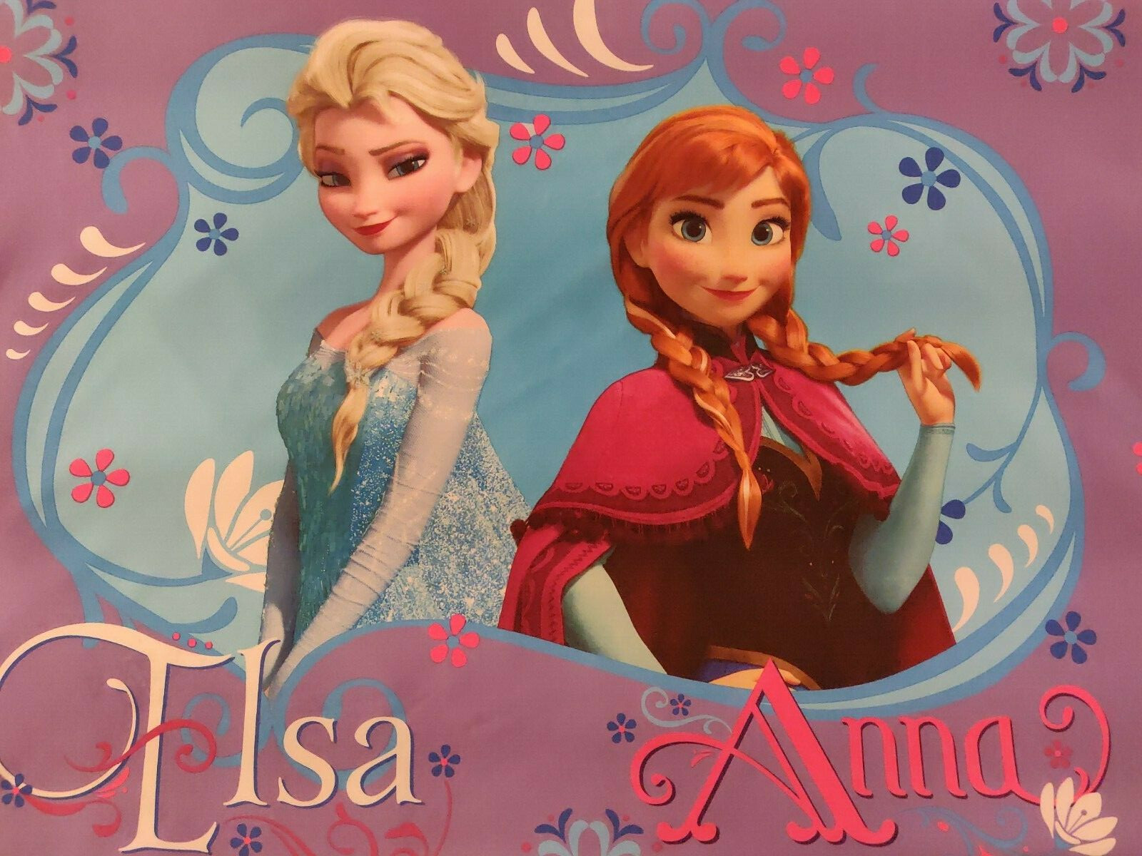 👸 Disney ANNA and ELSA Princesses Olaf Standard Pillowcase 2 sides