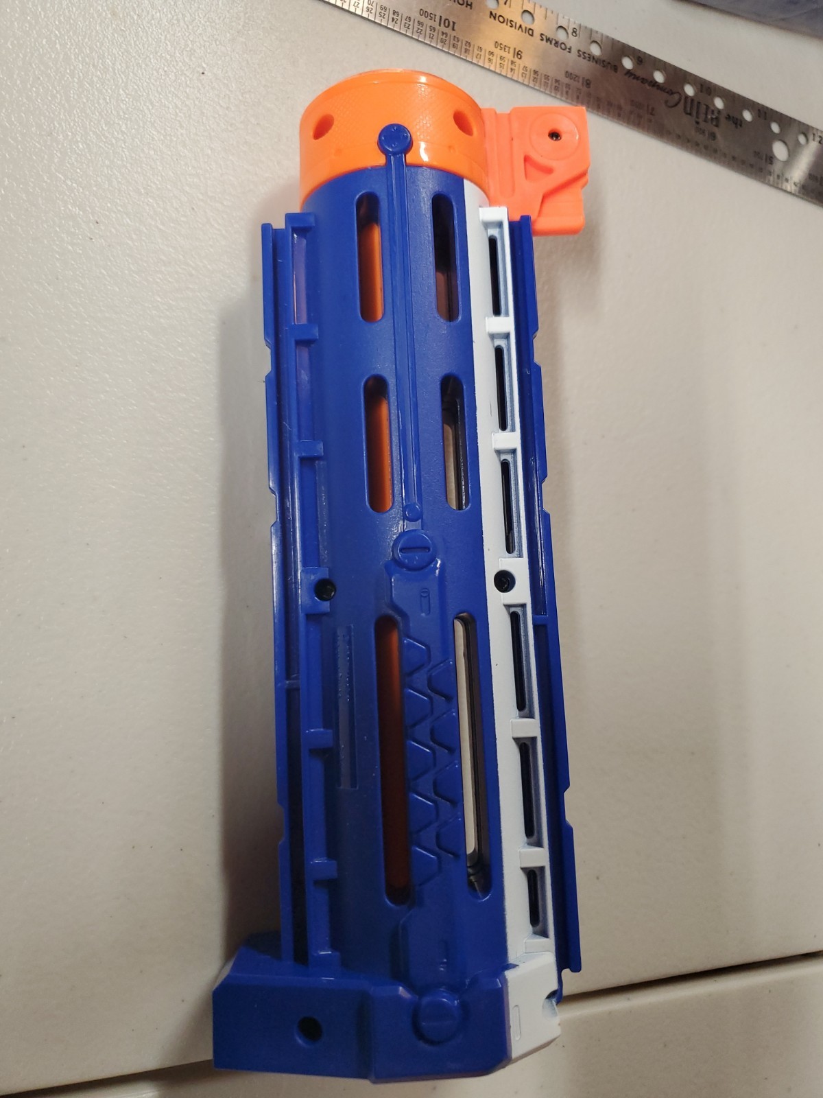 Nerf N-Strike Elite Blue & Orange Retaliator Barrel Extension C-044B 2007 Hasbro