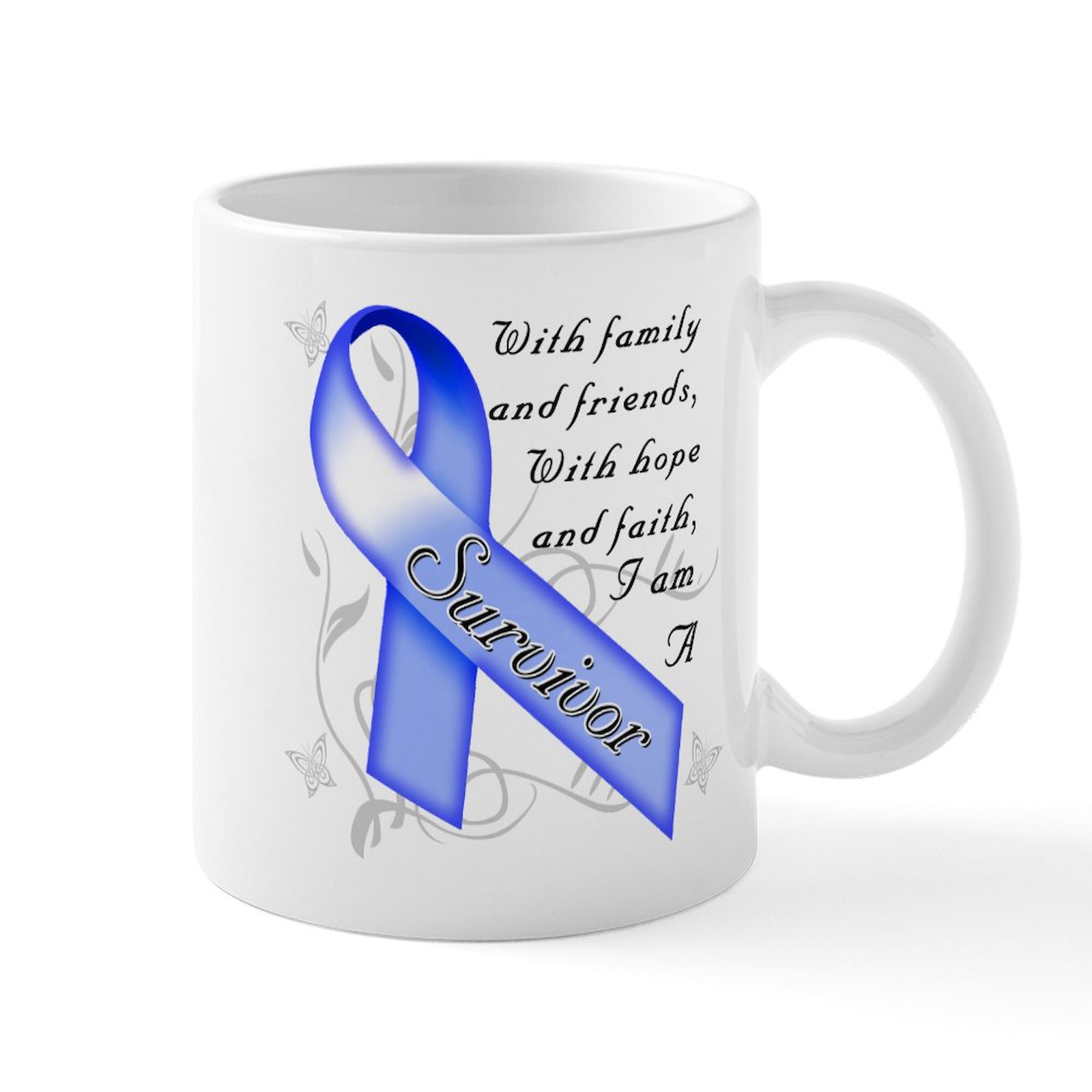 CafePress Colon Cancer Survivor Mugs 11 oz Ceramic Mug (396275533)