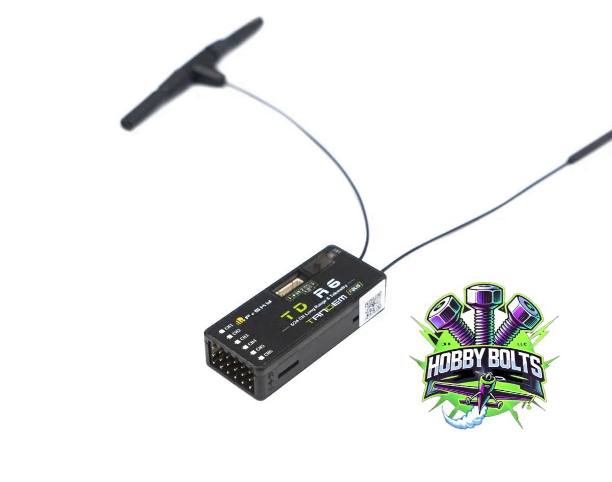FrSky Tandem TDR6 Dual-Band 6 Channel Receiver (2.4GHz & 900MHz) Hobby Bolts