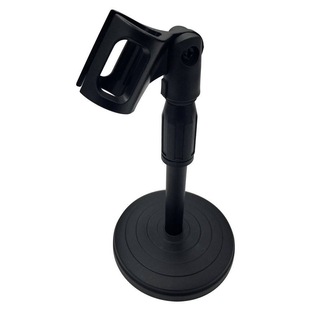 Black Adjustable Desktop Microphone Stand Portable Scalable Lifting Holder